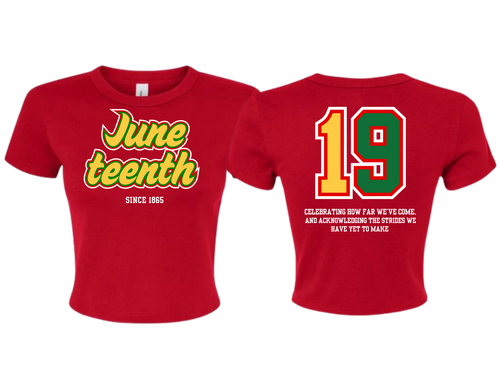 Juneteenth Crop T-Shirt